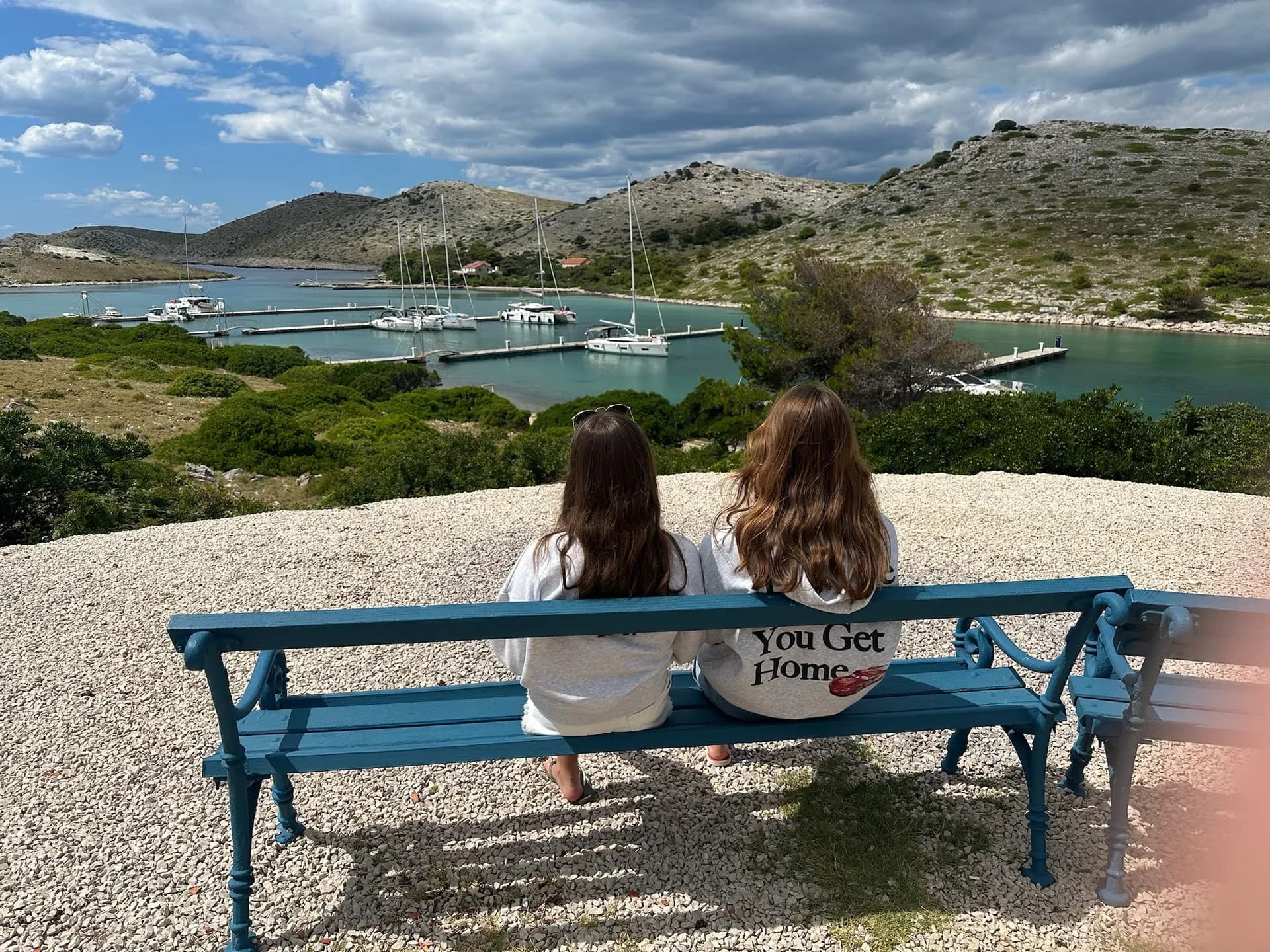 Skipper overlooking Kornati National Park from a lookout